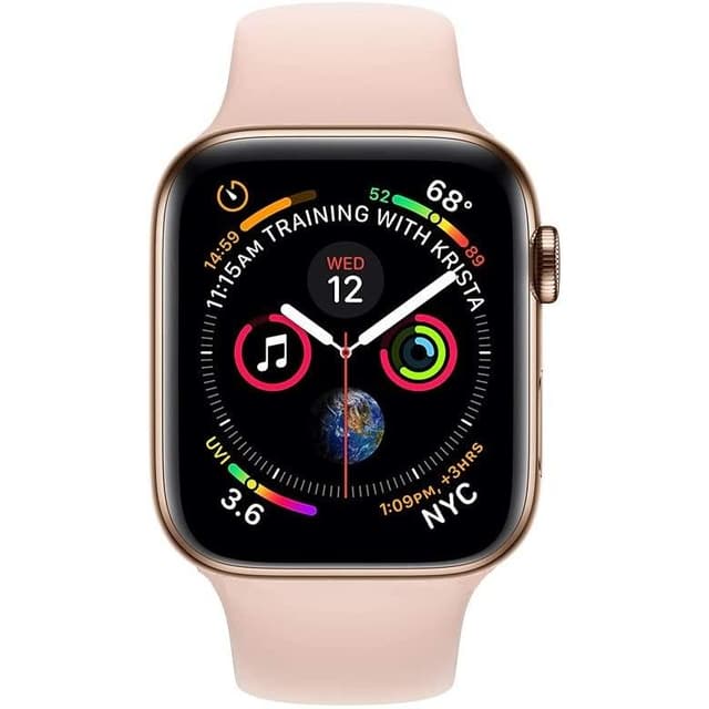 Apple Watch (Series 4) September 2018 40 mm - Aluminium Gold - Sport band Gold