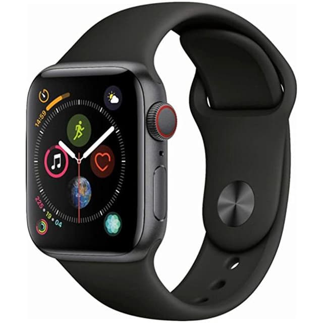 Apple Watch (Series 4) 44 mm - Aluminium Space Gray - Sport band Black