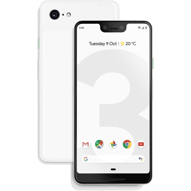 Google Pixel 3 XL 128GB - Clearly White - Fully unlocked (GSM & CDMA)