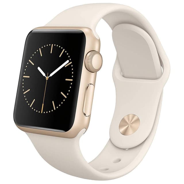 Apple Watch (Series 4) September 2018 40 mm - Aluminium Gold - Sport Band White