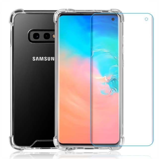 Case and 2 protective screens Galaxy S10e - Recycled plastic - Transparent