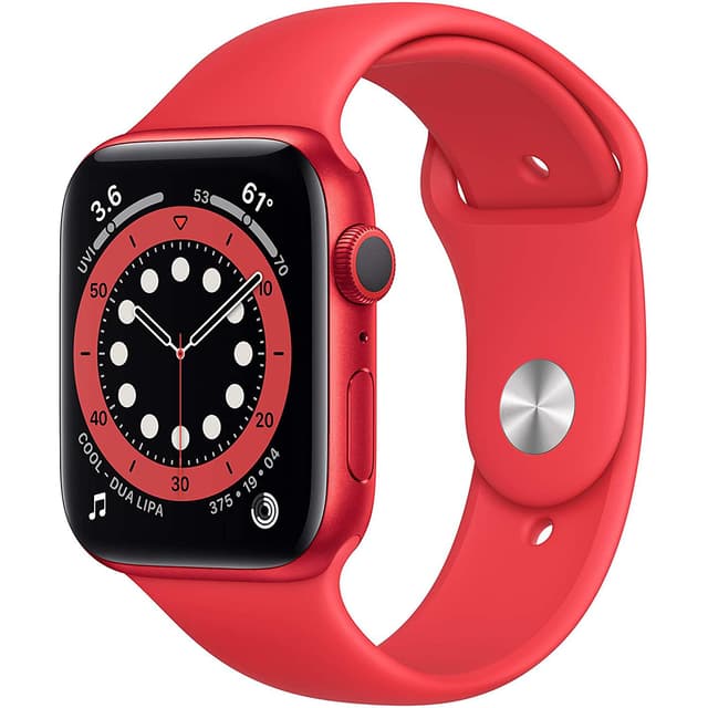 Apple Watch (Series 6) September 2020 44 mm - Aluminum Red - Sport Red