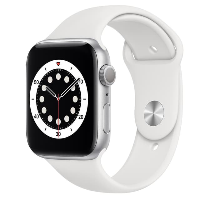 Apple Watch (Series 6) September 2020 40 mm - Aluminium Silver - Sport Band White