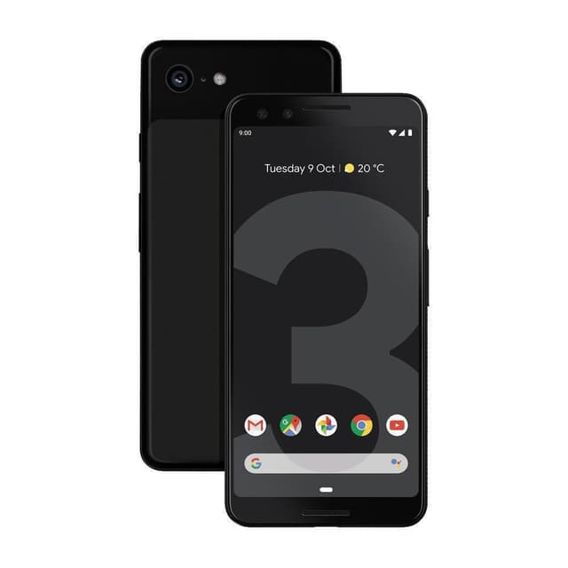 Google Pixel 3 128GB - Black - Fully unlocked (GSM & CDMA)
