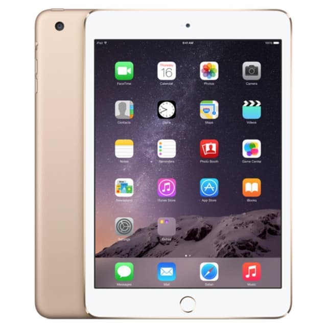 iPad mini 3 (October 2014) 128GB - Gold - (Wi-Fi + GSM/CDMA + LTE)