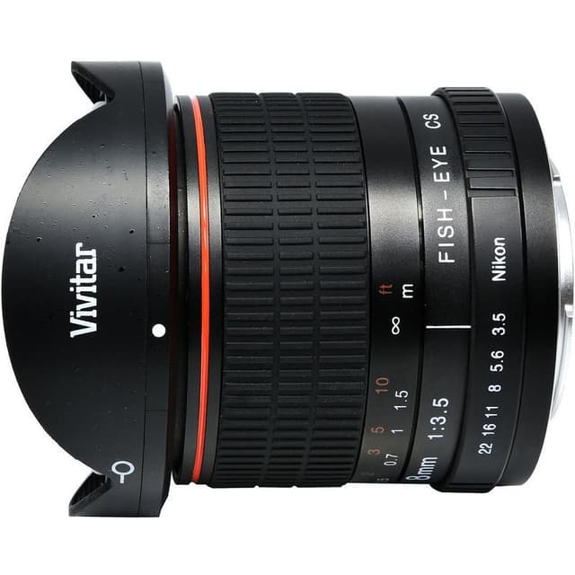 Lens Vivitar 8mm f/3.5 Fisheye Mount Nikon - Black