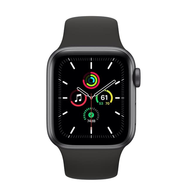 Apple Watch (Series SE) September 2020 44 mm - Aluminium Space gray - Sport band Midnight