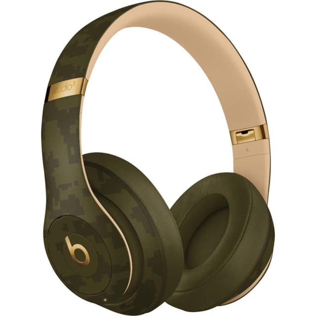 Beats Studio3 Noise cancelling Headphone Bluetooth with microphone - Green/Gold
