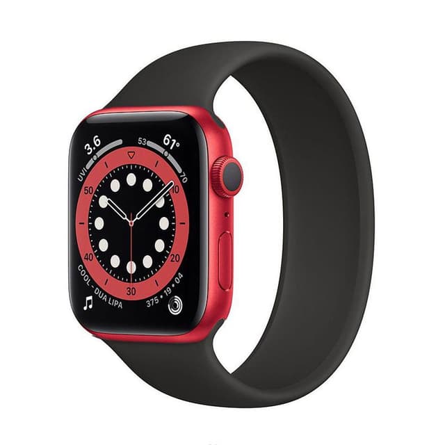 Apple Watch (Series 6) September 2020 40 mm - Aluminium Red - Sport band Black