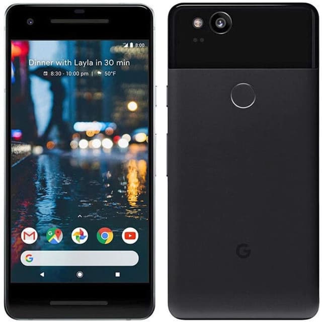 Google Pixel 2 XL 128GB - Black - Fully unlocked (GSM & CDMA)