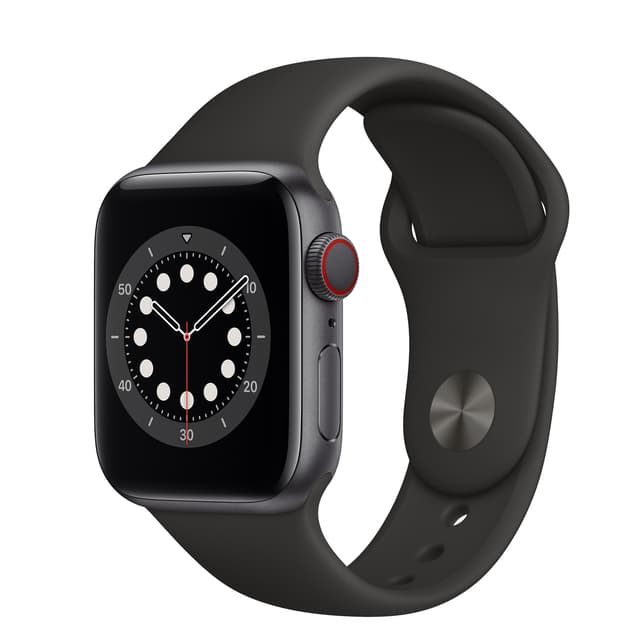 Apple Watch (Series 6) September 2020 44 mm - Aluminium Space gray - Sport Band Black
