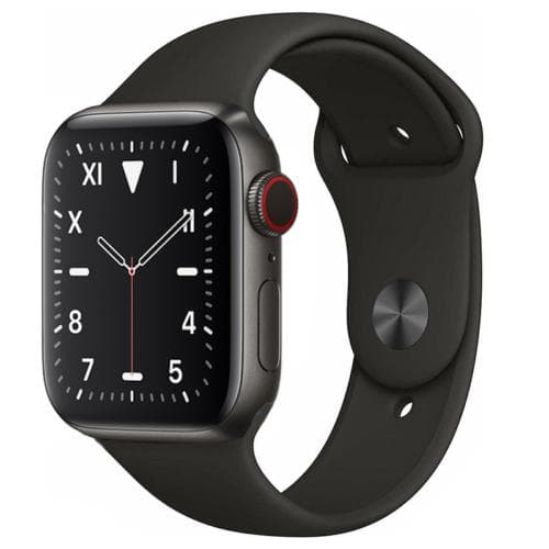 Apple Watch (Series 5) September 2019 44 mm - Titanium Black - Sport Band Black