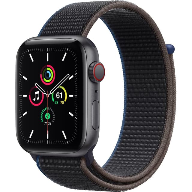 Apple Watch (Series SE) September 2020 40 mm - Aluminium Space Gray - Sport Loop Charcoal