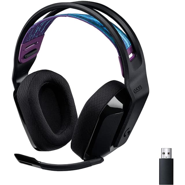 Logitech G535 Lightspeed Wireless Gaming Headset Gaming Headphone Bluetooth with microphone - Black