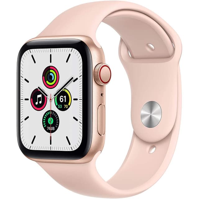 Apple Watch (Series SE) September 2020 44 mm - Aluminium Gold - Sport band Pink