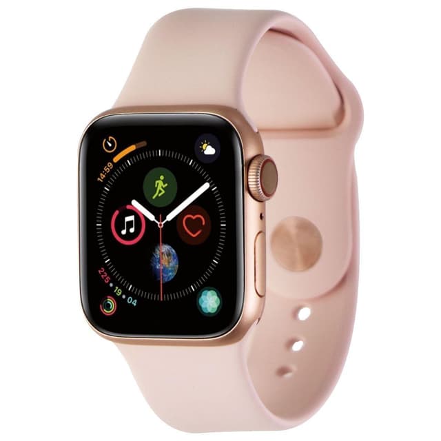 Series 5 gold aluminum case pink sand sport band 44mm clearance